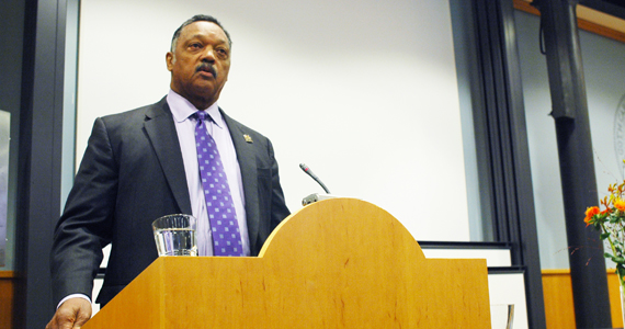 In 2011 Jesse Jackson visited the Institute to give a lecture titled Civil rights in the US today.