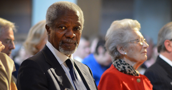 Kofi Annan and Raoul Wallenberg's younger sister Nina Lagergren