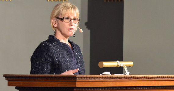 Margot Wallström gives her speech on Conflict-related sexual violence: Another kind of war